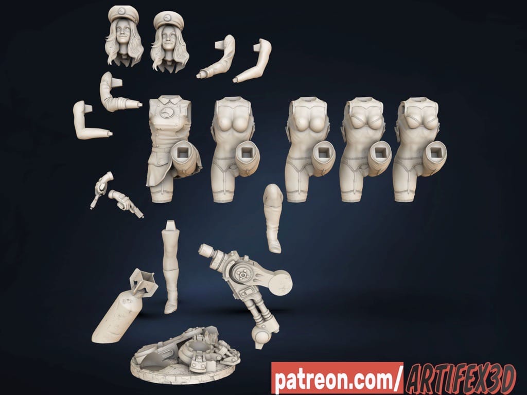 P站图纸印象馆 Artifex3d DC漫画 黑鹰女士 Artifex3d DC漫画 黑鹰女士