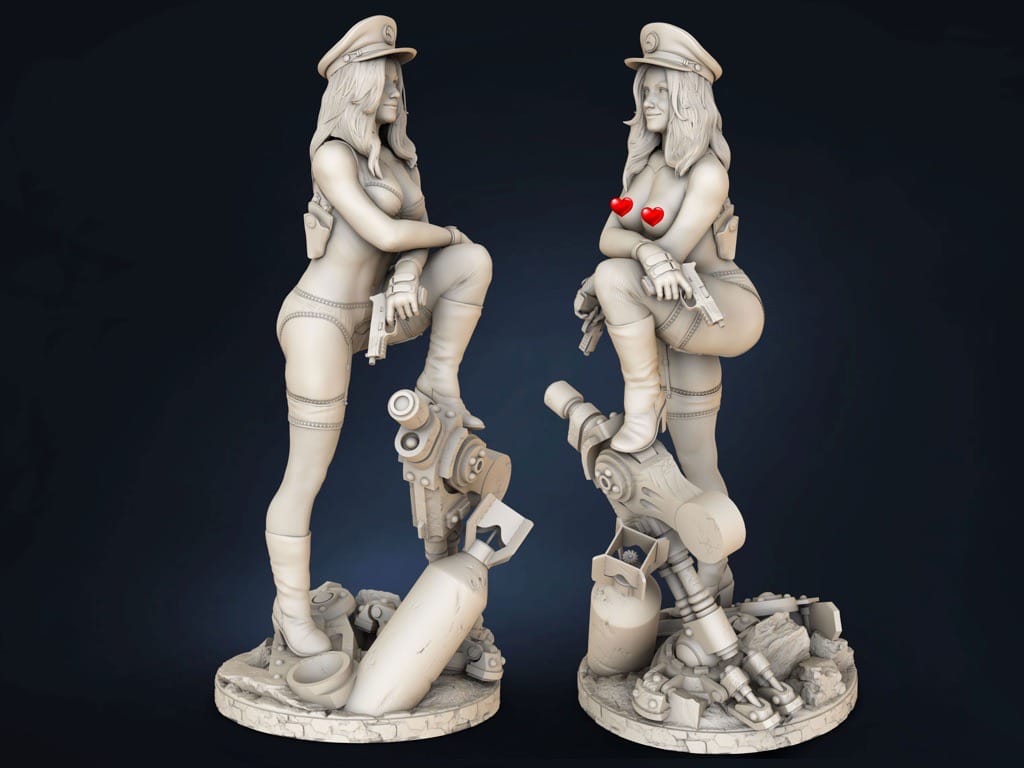 P站图纸印象馆 Artifex3d DC漫画 黑鹰女士 Artifex3d DC漫画 黑鹰女士