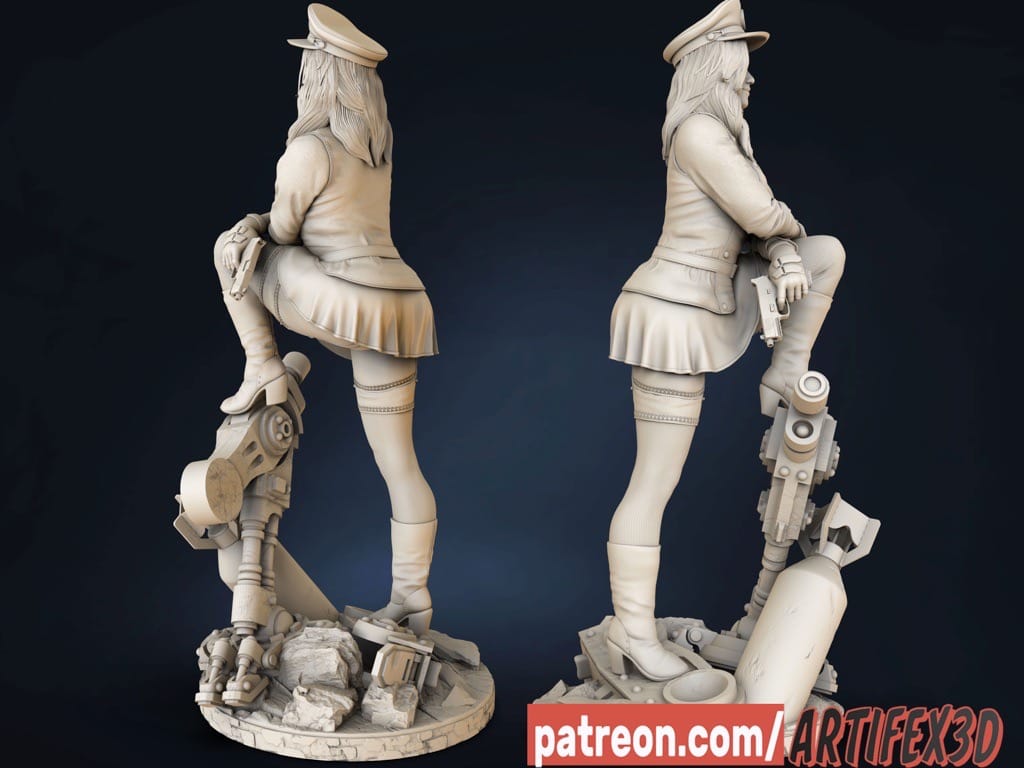 P站图纸印象馆 Artifex3d DC漫画 黑鹰女士 Artifex3d DC漫画 黑鹰女士