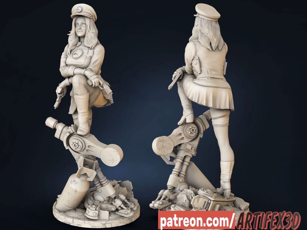 P站图纸印象馆 Artifex3d DC漫画 黑鹰女士 Artifex3d DC漫画 黑鹰女士