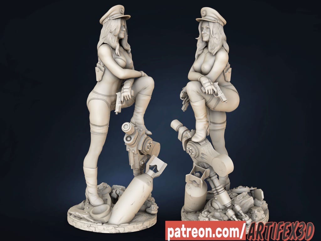 P站图纸印象馆 Artifex3d DC漫画 黑鹰女士 Artifex3d DC漫画 黑鹰女士