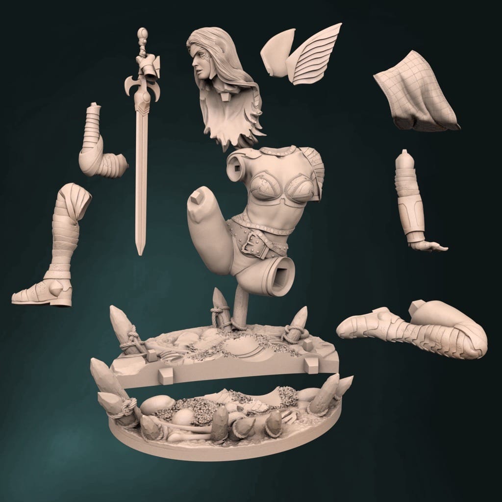 P站图纸印象馆 Artifex3d 漫威 冥界女皇 安吉拉 Artifex3d 漫威 冥界女皇 安吉拉