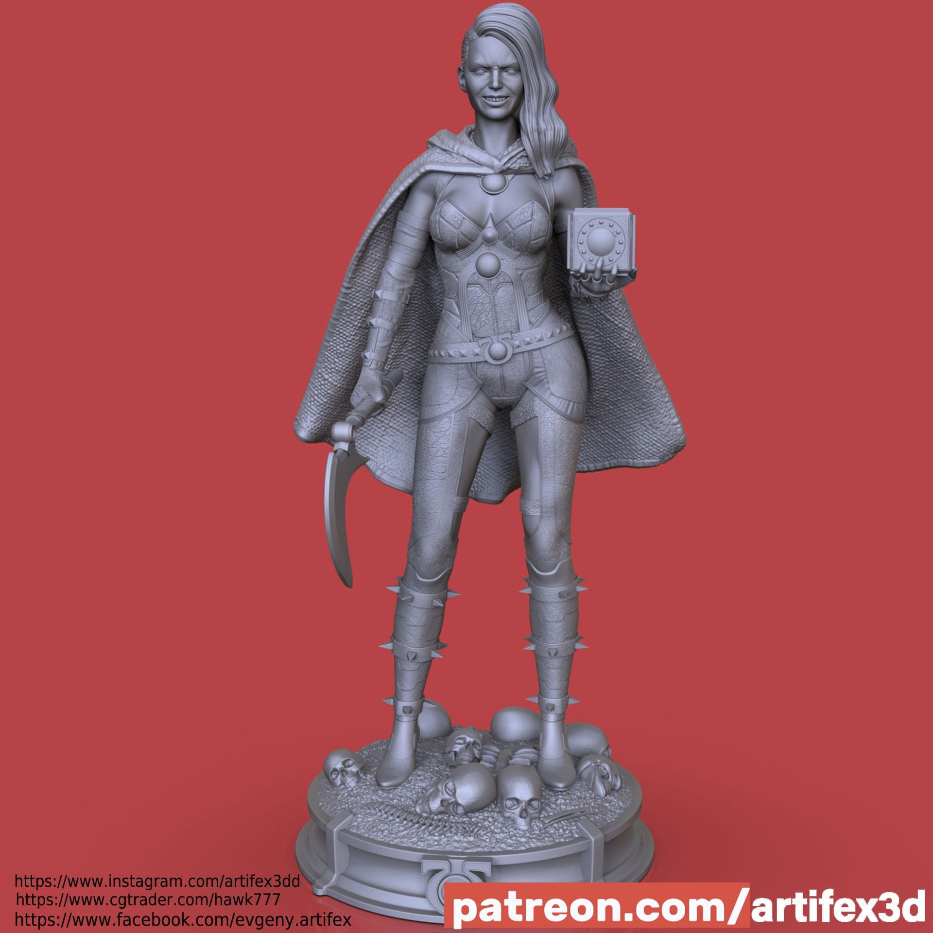 P站图纸印象馆 Artifex3d DC漫画 正义联盟 格蕾尔 Artifex3d DC漫画 正义联盟 格蕾尔