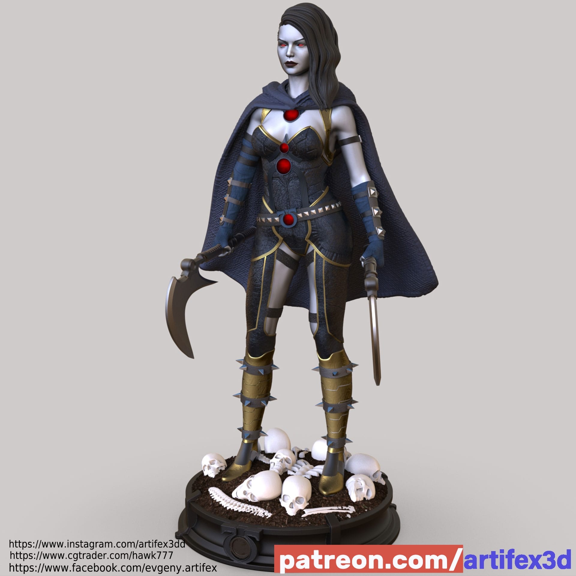 P站图纸印象馆 Artifex3d DC漫画 正义联盟 格蕾尔 Artifex3d DC漫画 正义联盟 格蕾尔