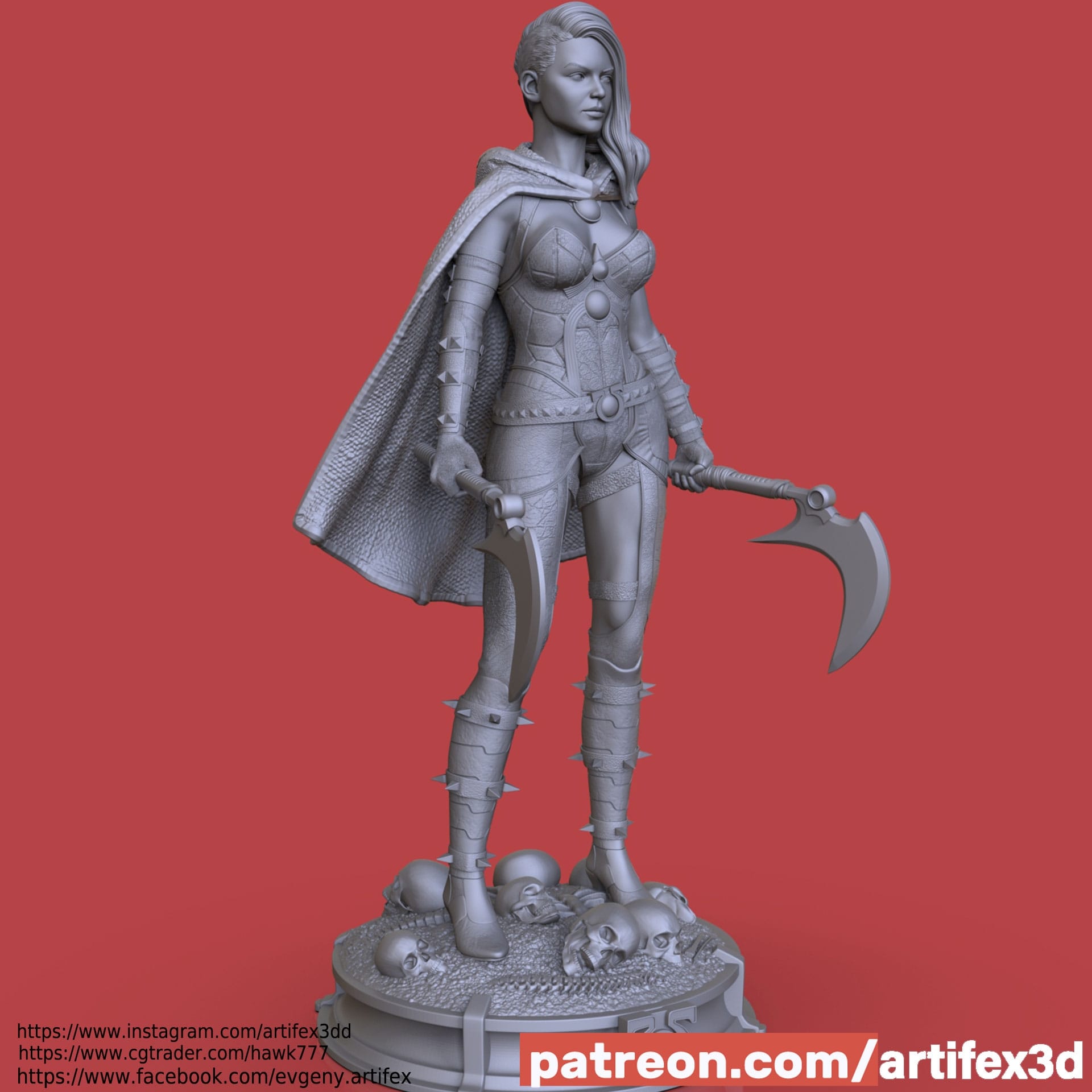 P站图纸印象馆 Artifex3d DC漫画 正义联盟 格蕾尔 Artifex3d DC漫画 正义联盟 格蕾尔