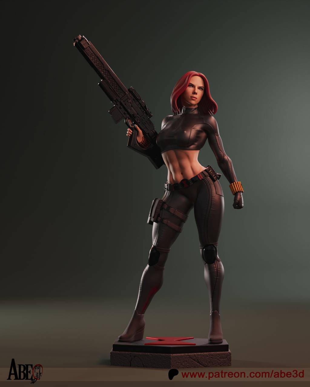 P站图纸印象馆 ABE3D 漫威 黑寡妇 叶莲娜·贝洛娃 ABE3D 漫威 黑寡妇 叶莲娜·贝洛娃