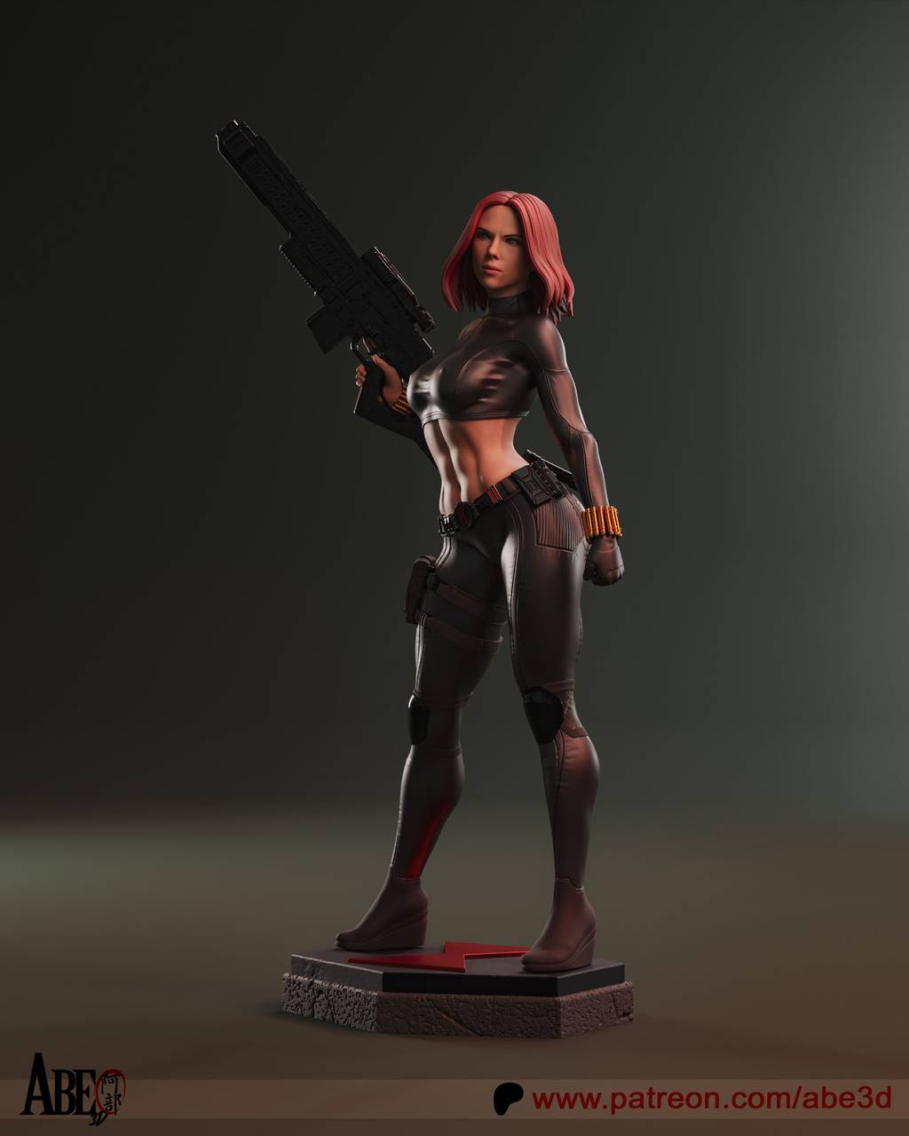 P站图纸印象馆 ABE3D 漫威 黑寡妇 叶莲娜·贝洛娃 ABE3D 漫威 黑寡妇 叶莲娜·贝洛娃