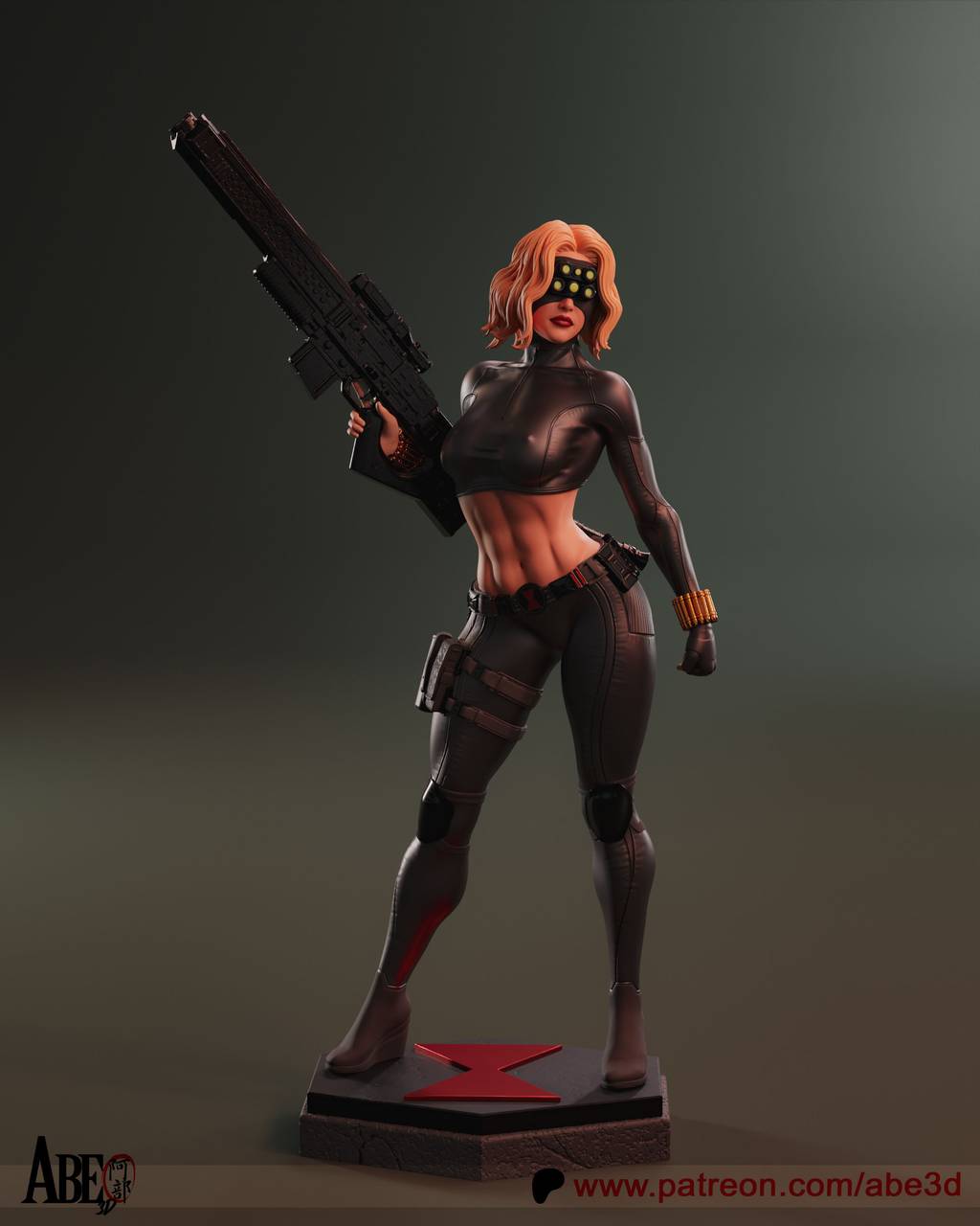 P站图纸印象馆 ABE3D 漫威 黑寡妇 叶莲娜·贝洛娃 ABE3D 漫威 黑寡妇 叶莲娜·贝洛娃