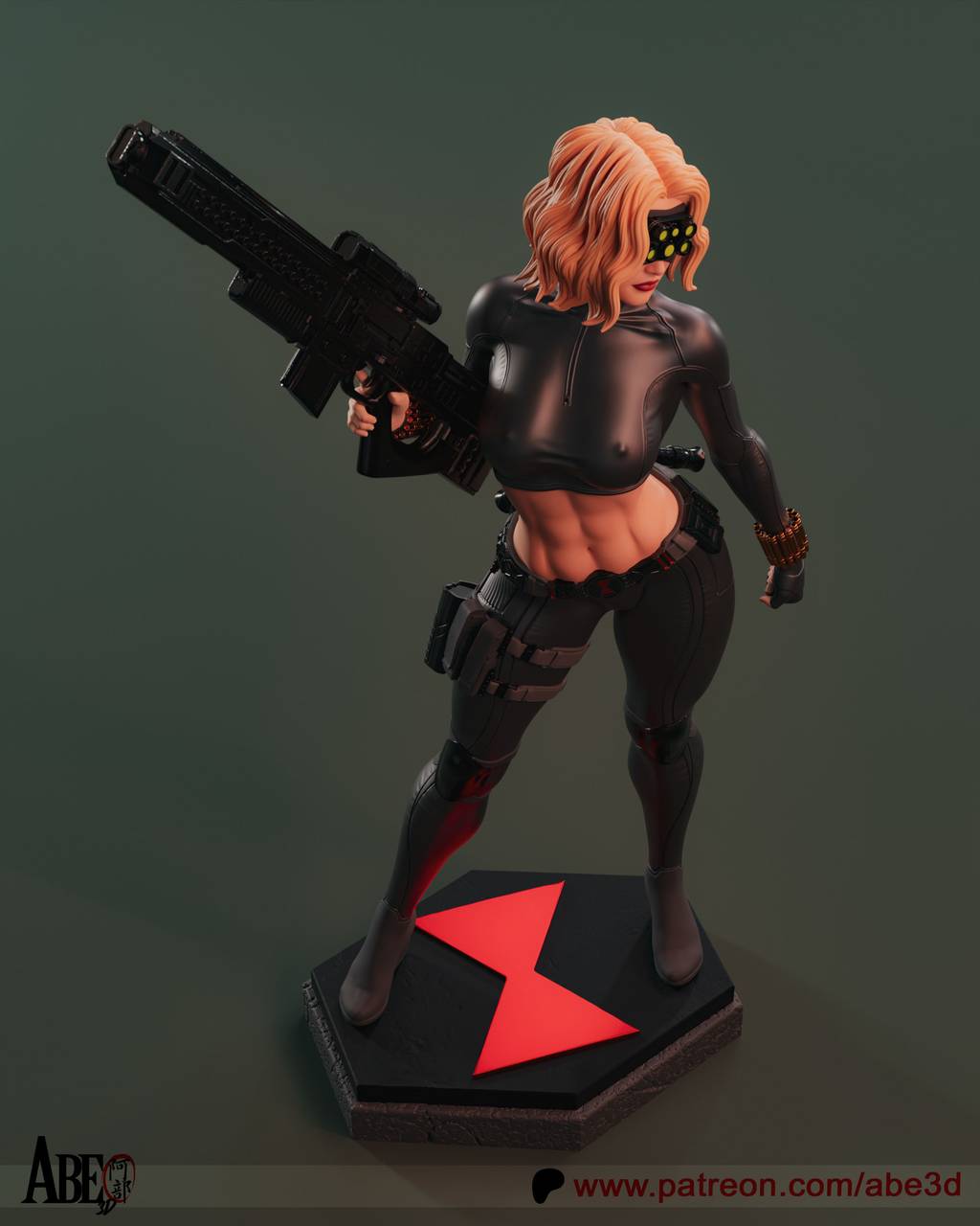 P站图纸印象馆 ABE3D 漫威 黑寡妇 叶莲娜·贝洛娃 ABE3D 漫威 黑寡妇 叶莲娜·贝洛娃