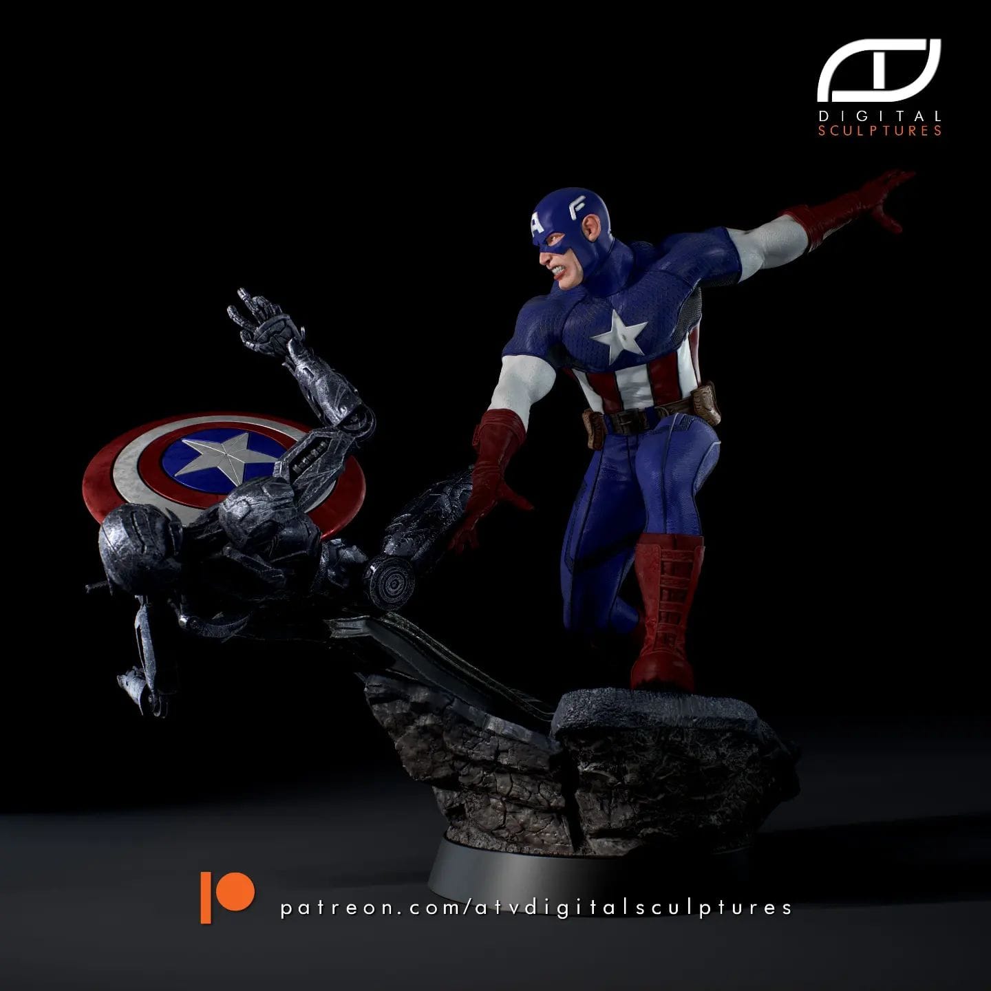 P站图纸印象馆 ATV 漫威 美国队长 ATV 漫威 美国队长