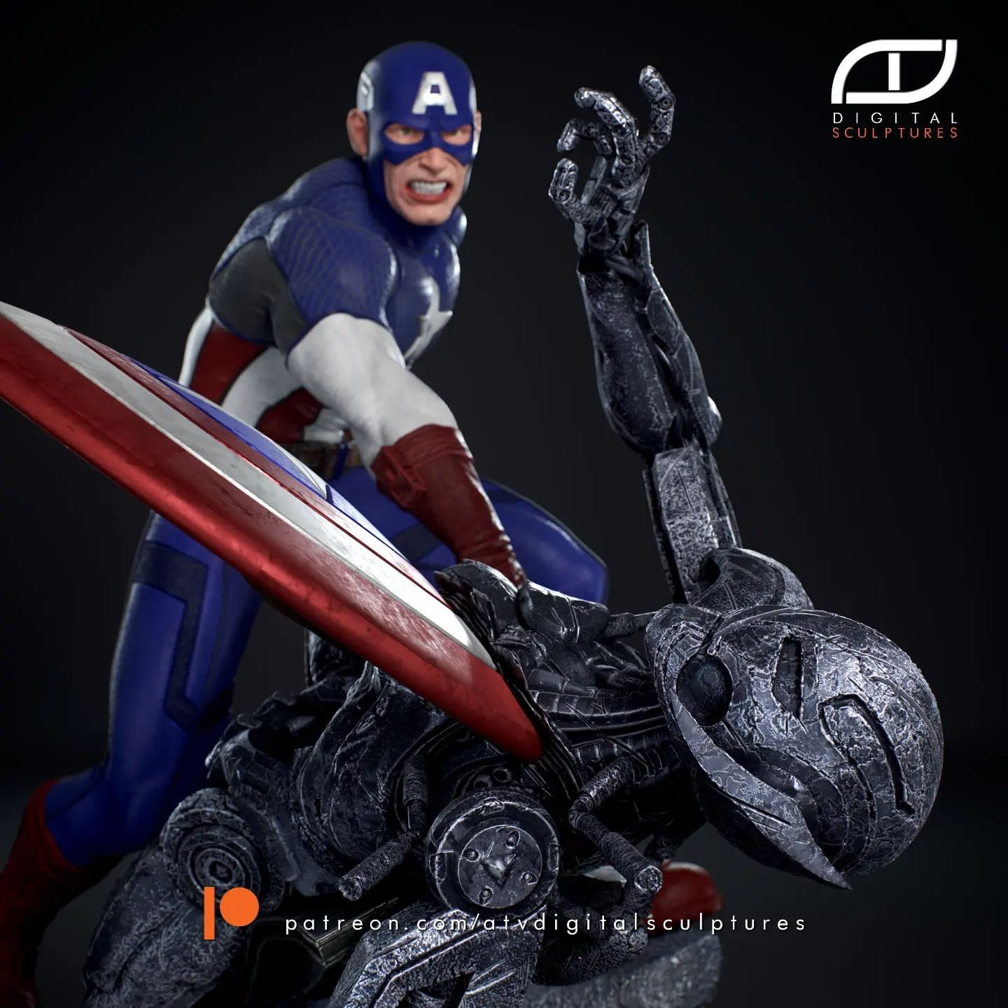 P站图纸印象馆 ATV 漫威 美国队长 ATV 漫威 美国队长