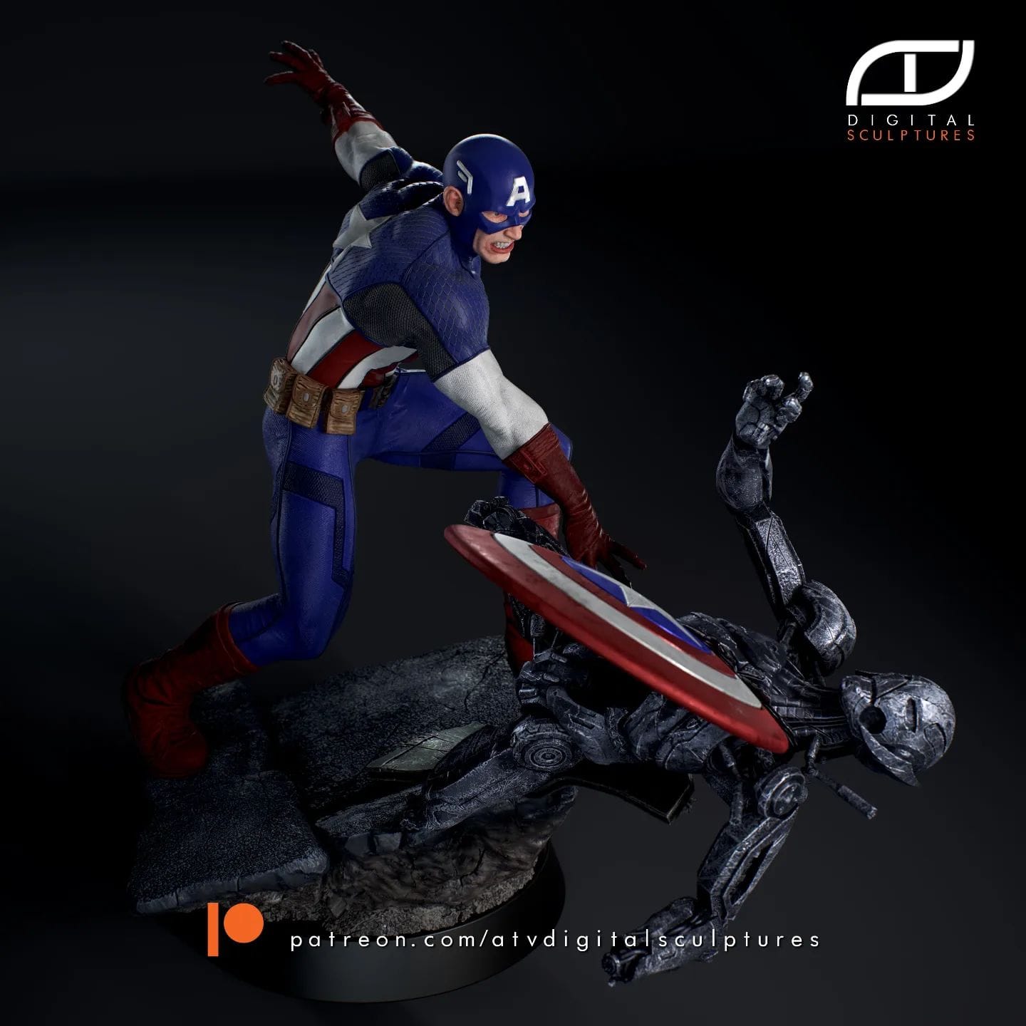 P站图纸印象馆 ATV 漫威 美国队长 ATV 漫威 美国队长