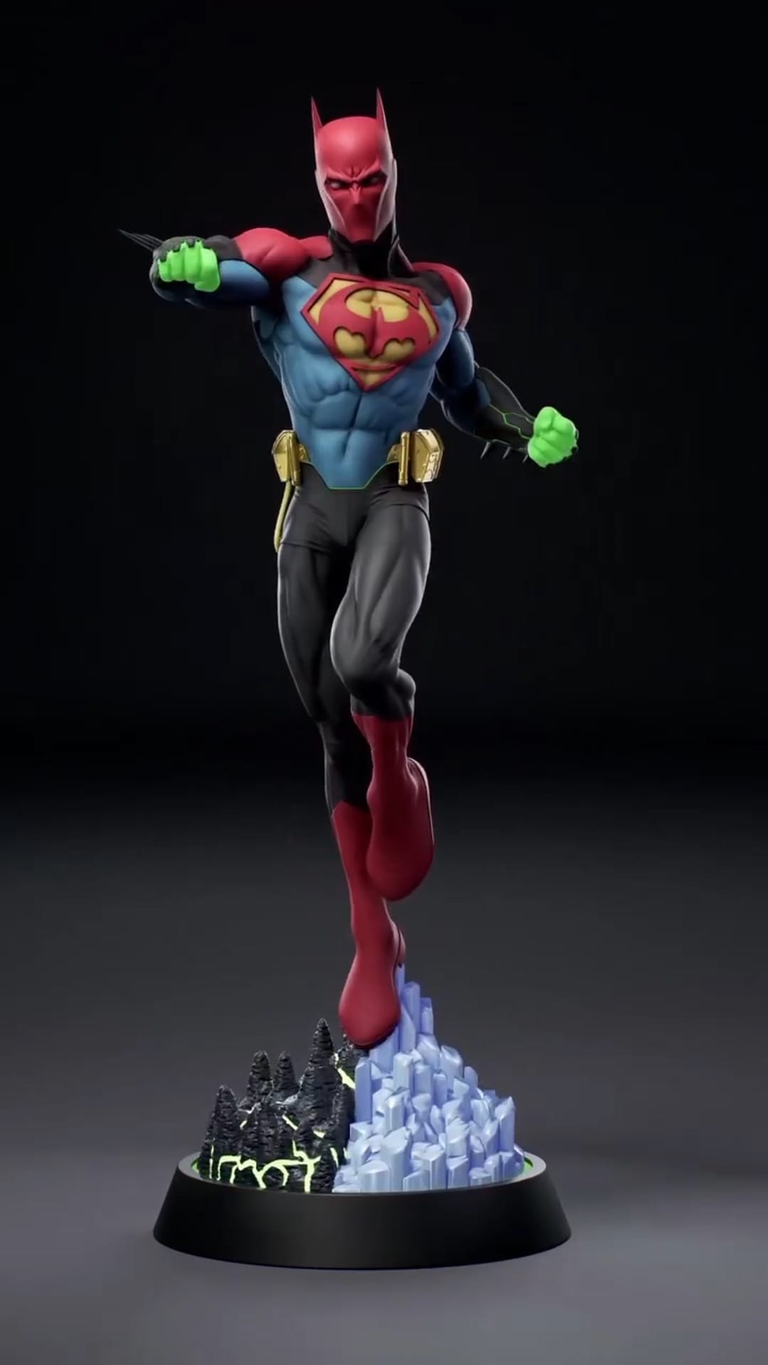 P站图纸印象馆 ATV DC漫画 超人和蝙蝠侠合体 ATV DC漫画 超人和蝙蝠侠合体