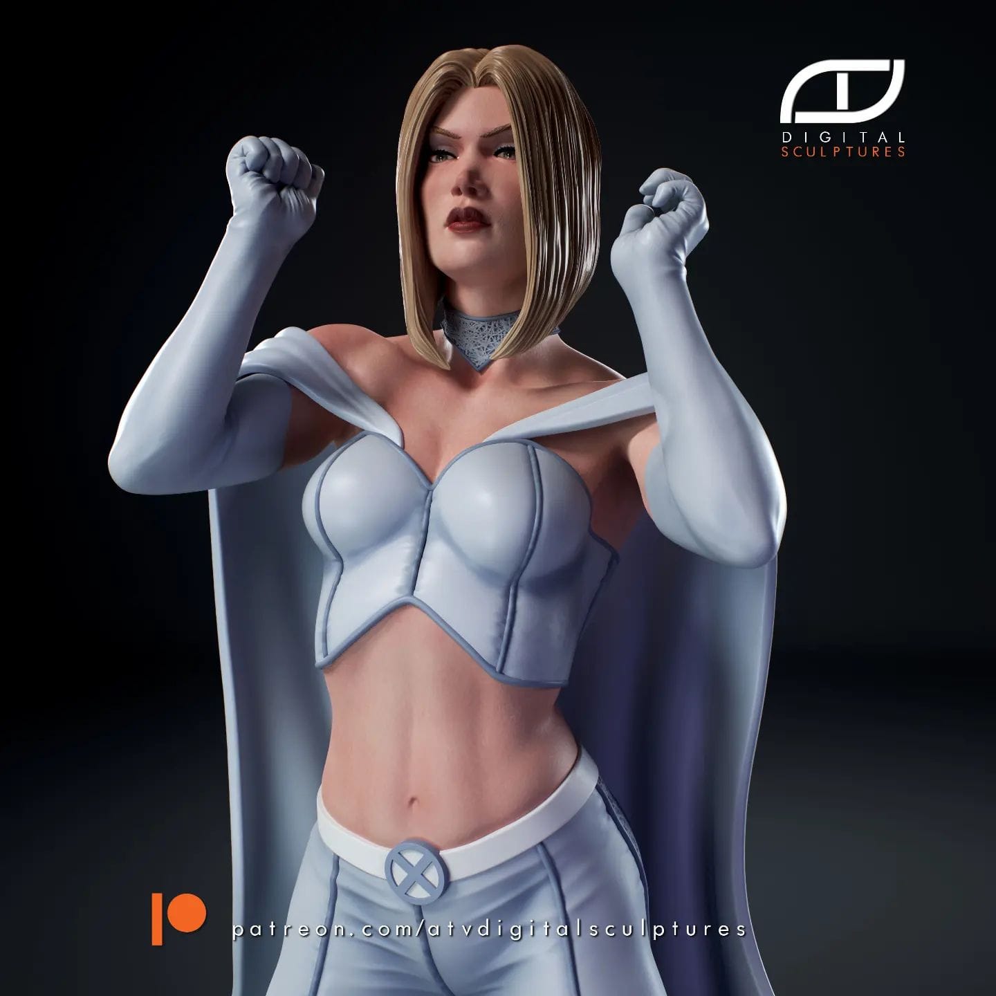 P站图纸印象馆 ATV 漫威 X战警 白皇后 ATV 漫威 X战警 白皇后