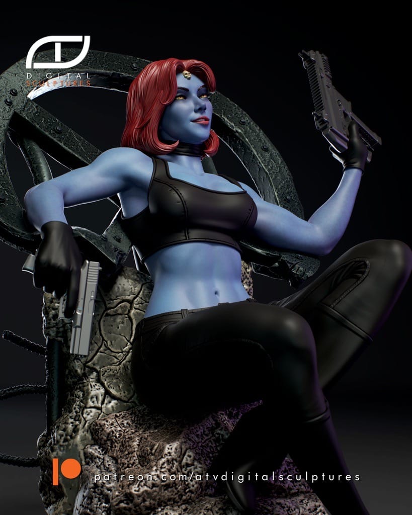 P站图纸印象馆 ATV 漫威 X战警 魔形女 ATV 漫威 X战警 魔形女