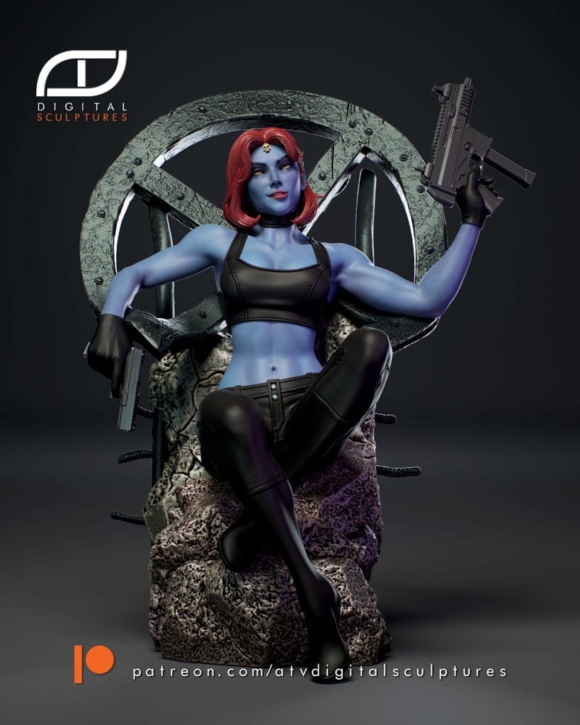 P站图纸印象馆 ATV 漫威 X战警 魔形女 ATV 漫威 X战警 魔形女