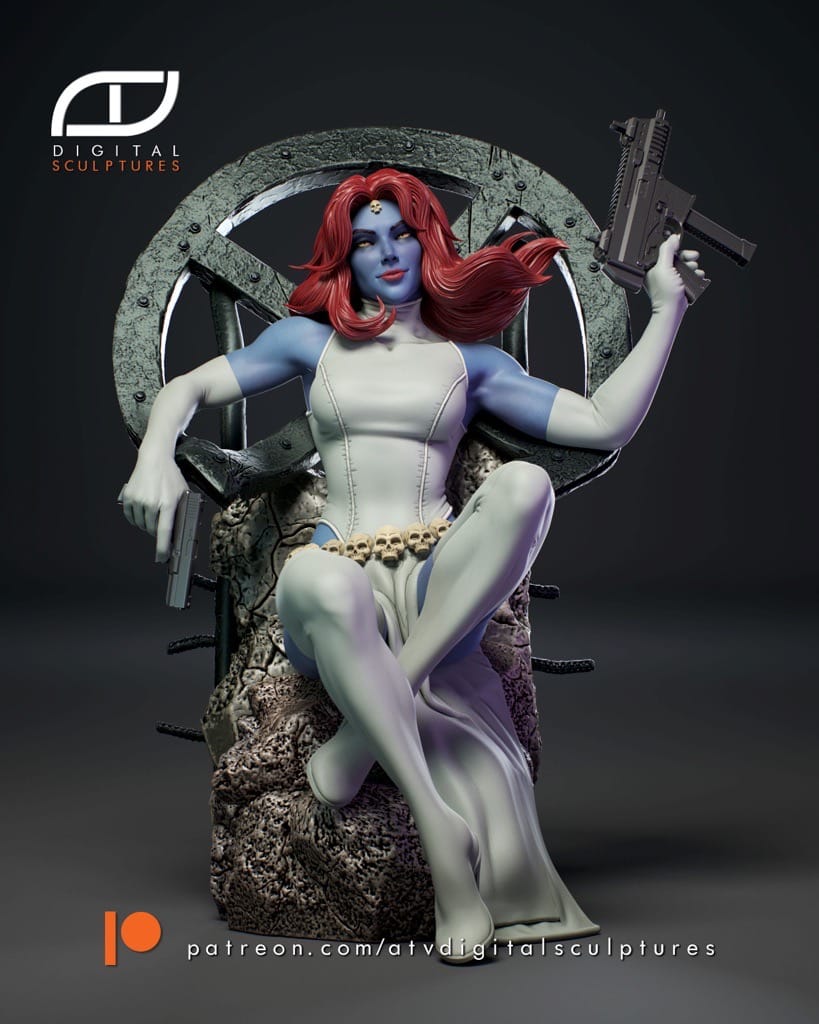 P站图纸印象馆 ATV 漫威 X战警 魔形女 ATV 漫威 X战警 魔形女