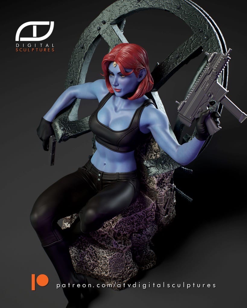 P站图纸印象馆 ATV 漫威 X战警 魔形女 ATV 漫威 X战警 魔形女