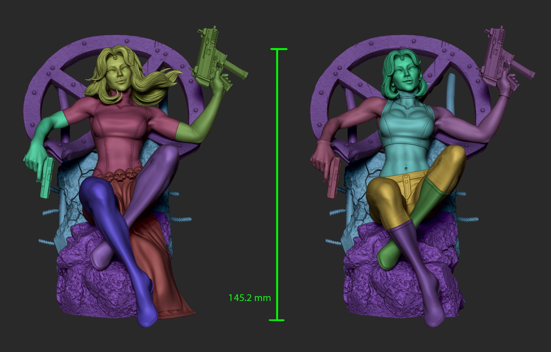 P站图纸印象馆 ATV 漫威 X战警 魔形女 ATV 漫威 X战警 魔形女