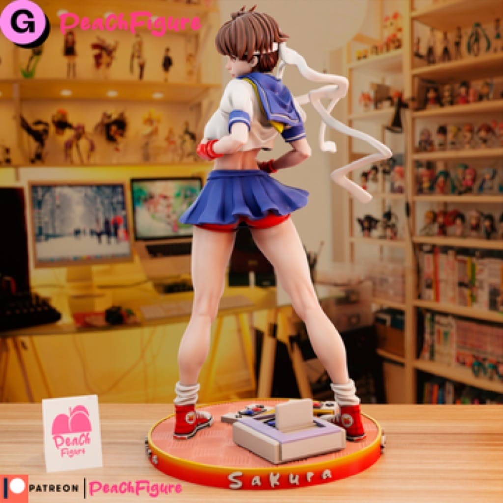 P站图纸印象馆 Peach Figure 街头霸王 春日野樱 Peach Figure 街头霸王 春日野樱