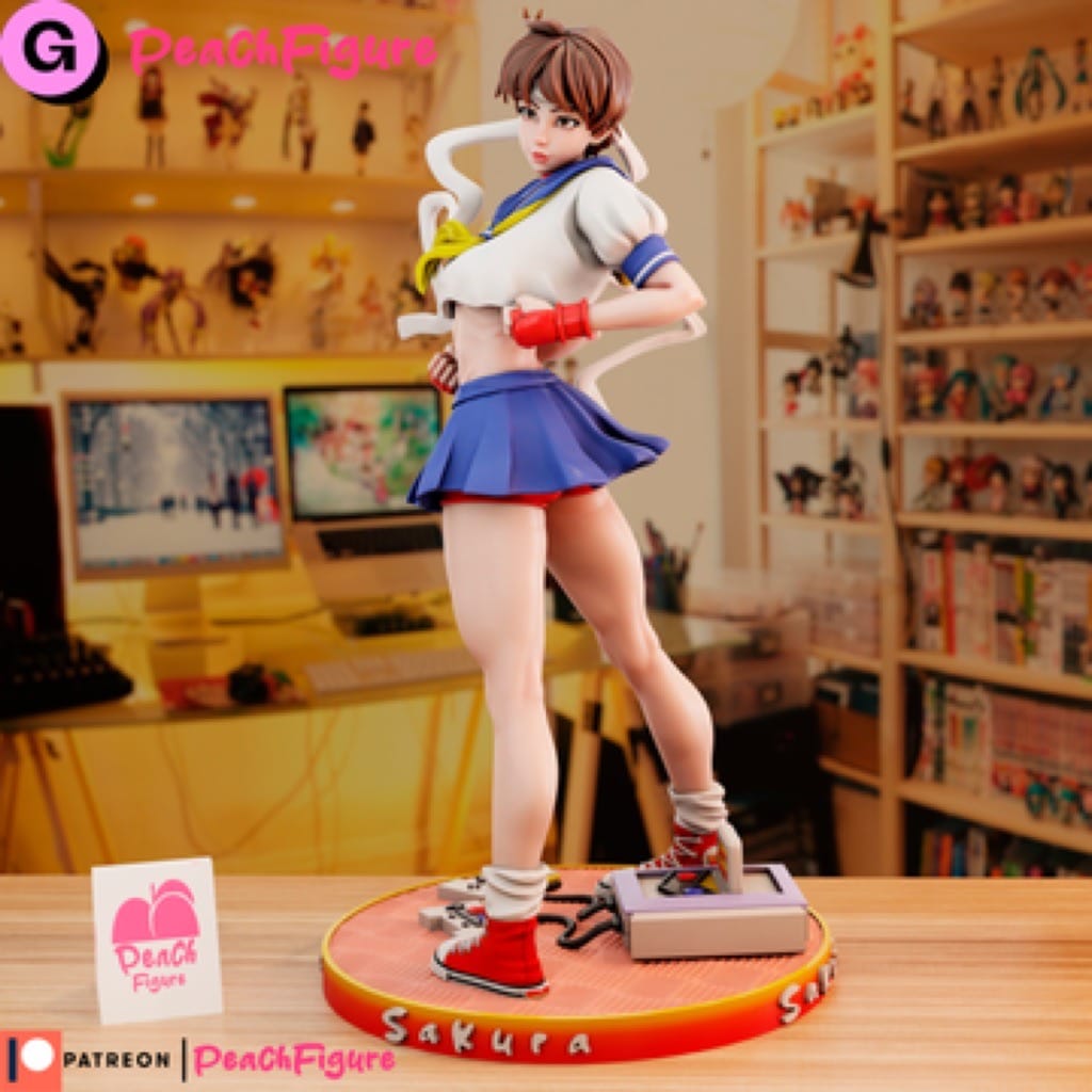 P站图纸印象馆 Peach Figure 街头霸王 春日野樱 Peach Figure 街头霸王 春日野樱