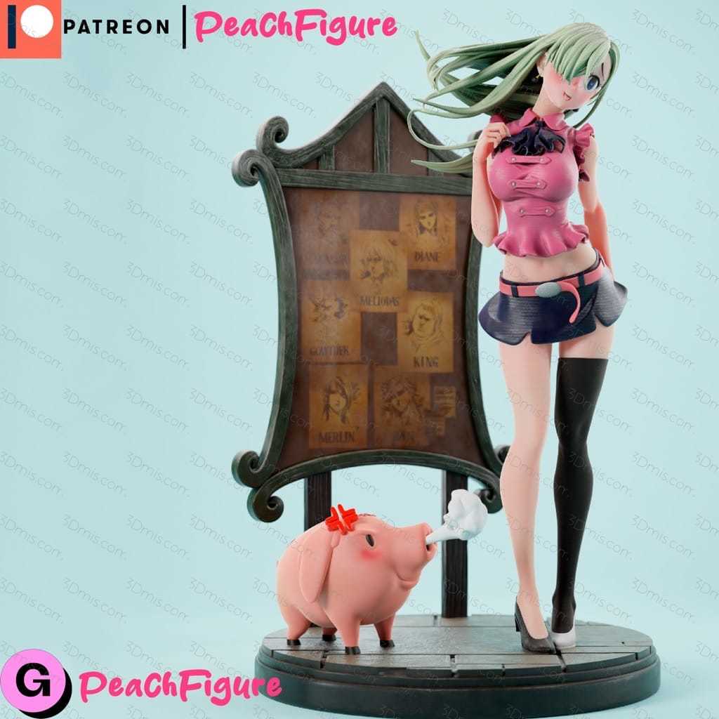 Peach Figure 七大罪 伊丽莎白·里昂妮丝