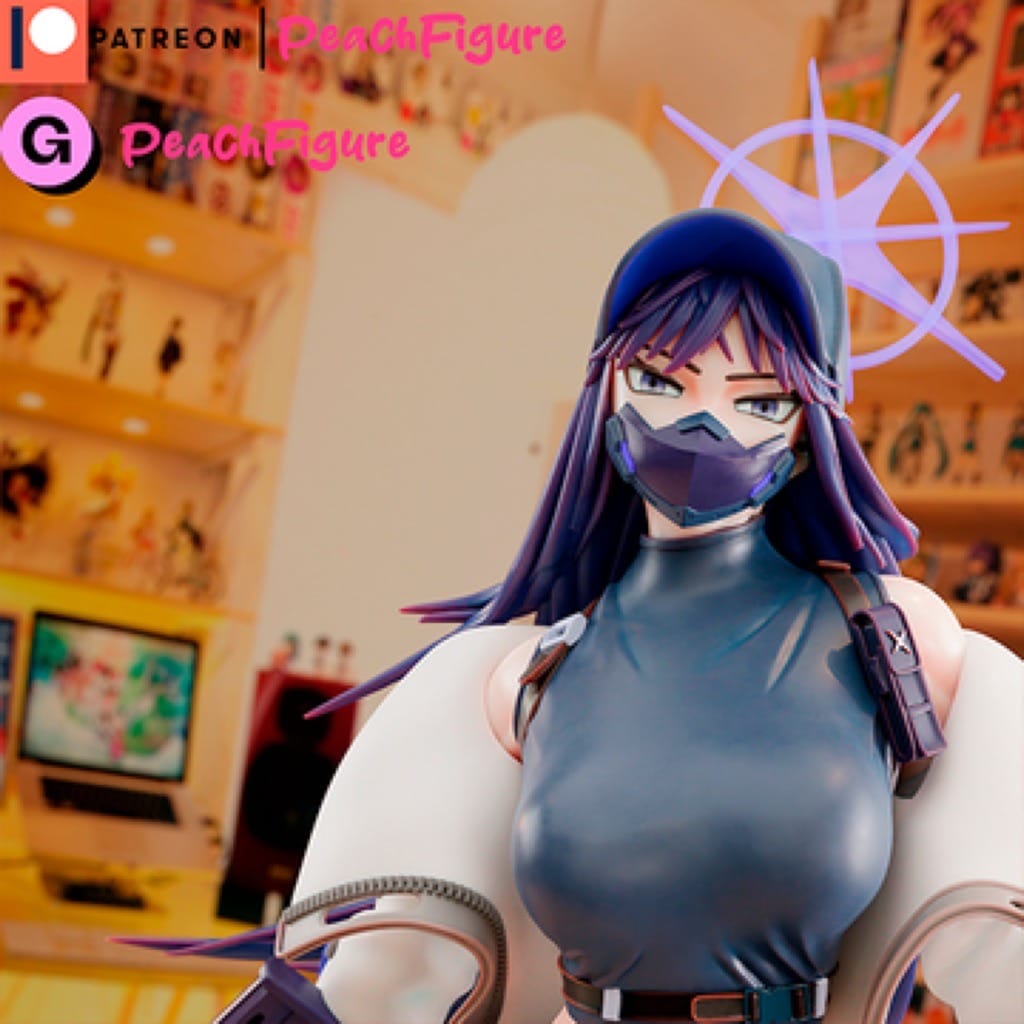 P站图纸印象馆 Peach Figure 蔚蓝档案 纱织 Peach Figure 蔚蓝档案 纱织