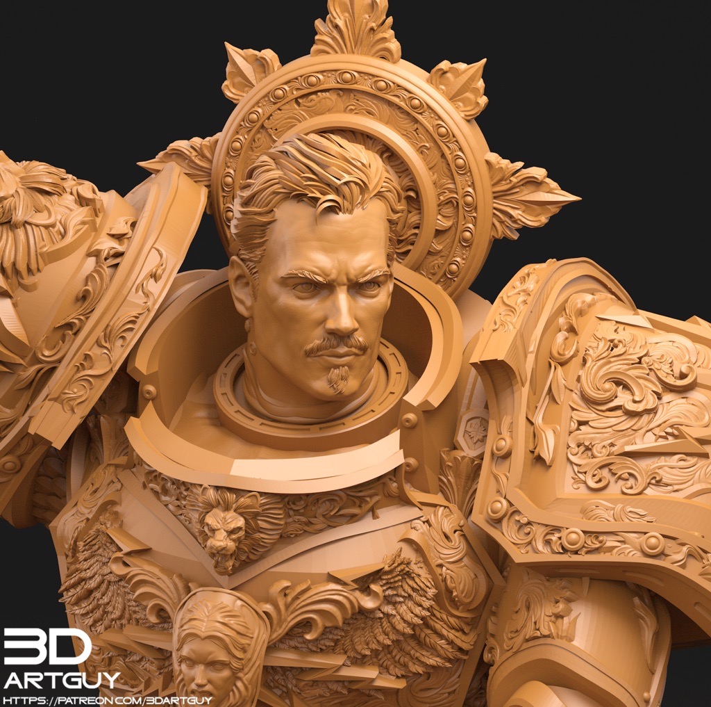 P站图纸印象馆 3DArtGuy The Chosen Guarding Pose 3DArtGuy The Chosen Guarding Pose