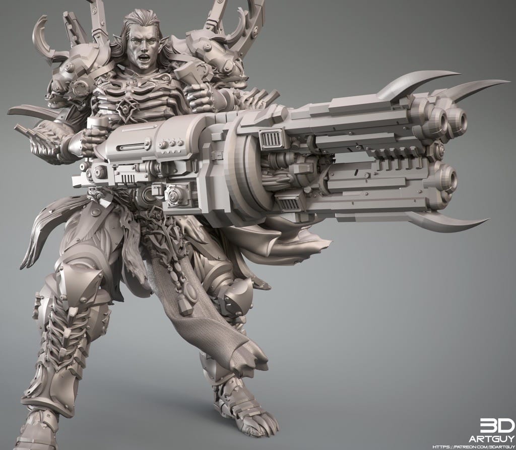 P站图纸印象馆 3DArtGuy Heavy Weapons Specialist 3DArtGuy Heavy Weapons Specialist