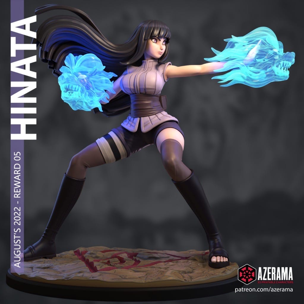 P站图纸印象馆 Azerama 火影忍者 日向雏田 Azerama 火影忍者 日向雏田