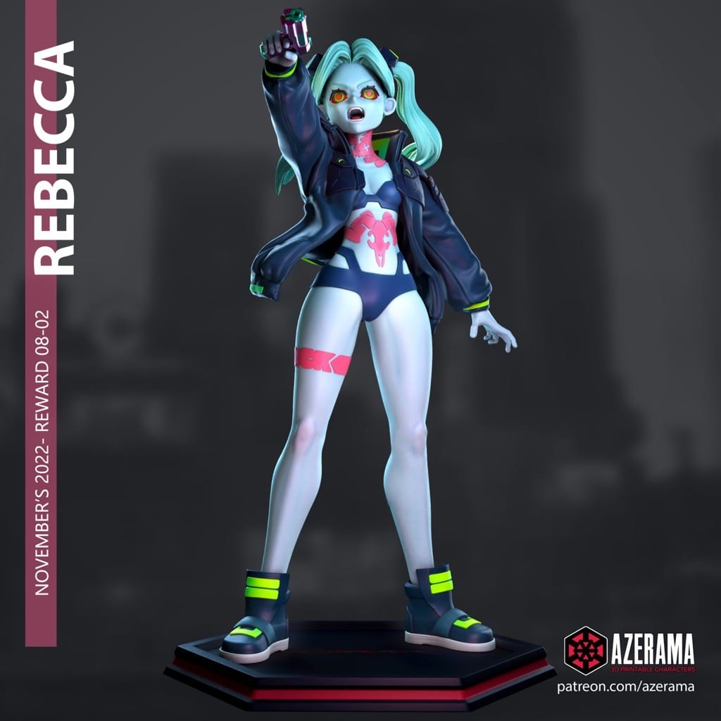 P站图纸印象馆 Azerama 边缘行者 瑞贝卡 Azerama 边缘行者 瑞贝卡