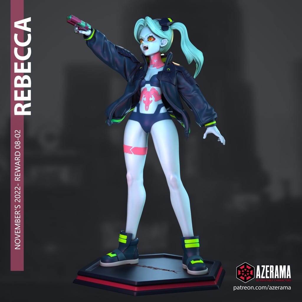 P站图纸印象馆 Azerama 边缘行者 瑞贝卡 Azerama 边缘行者 瑞贝卡