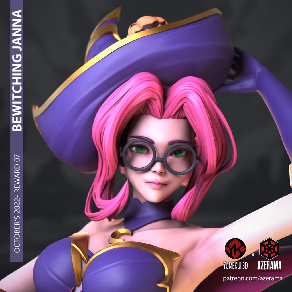 P站图纸印象馆 Azerama 英雄联盟 魅惑女巫 迦娜 Azerama 英雄联盟 魅惑女巫 迦娜