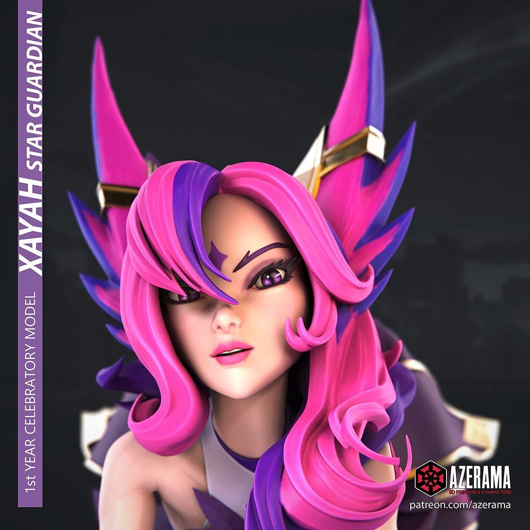 P站图纸印象馆 Azerama 英雄联盟 莎雅 Azerama 英雄联盟 莎雅