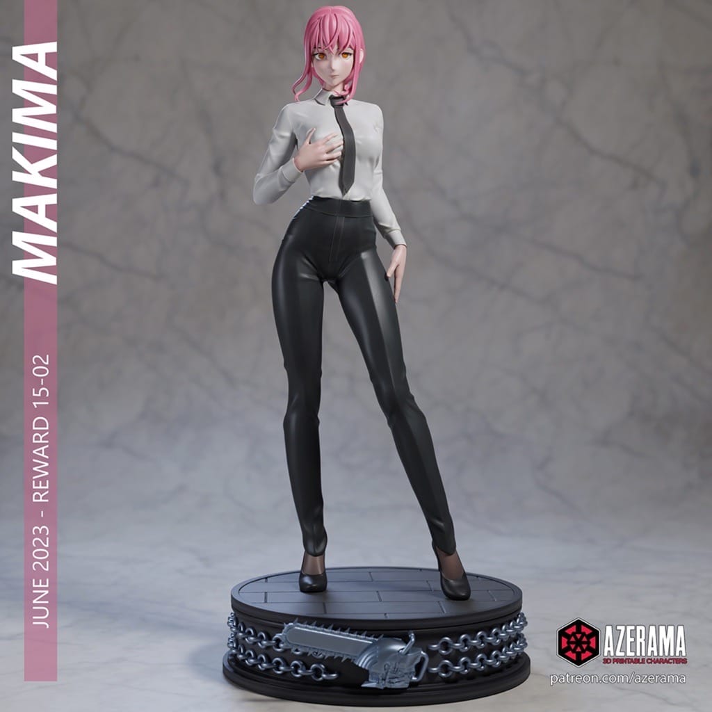 P站图纸印象馆 Azerama 链锯人 玛奇玛 Azerama 链锯人 玛奇玛