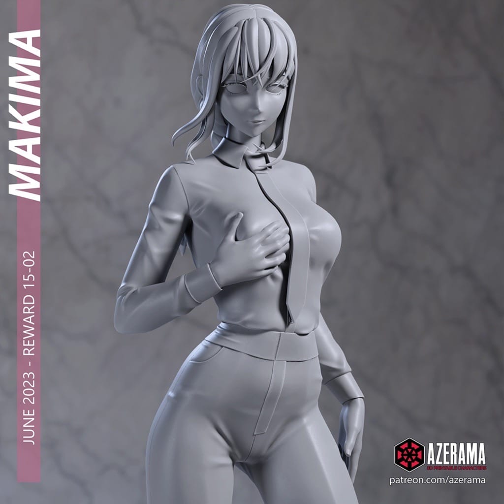 P站图纸印象馆 Azerama 链锯人 玛奇玛 Azerama 链锯人 玛奇玛