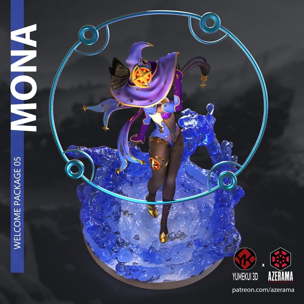 P站图纸印象馆 Azerama 原神 莫娜 Azerama 原神 莫娜