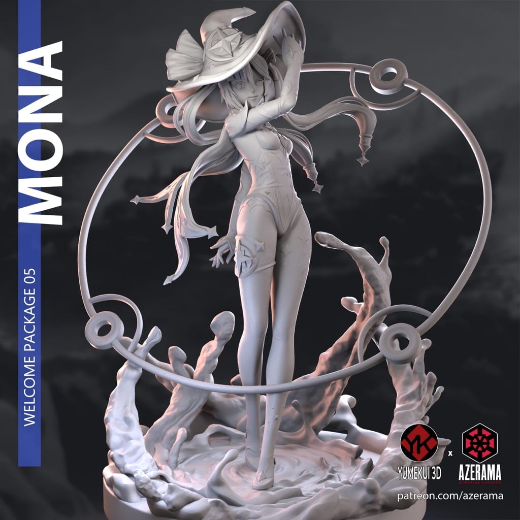 P站图纸印象馆 Azerama 原神 莫娜 Azerama 原神 莫娜