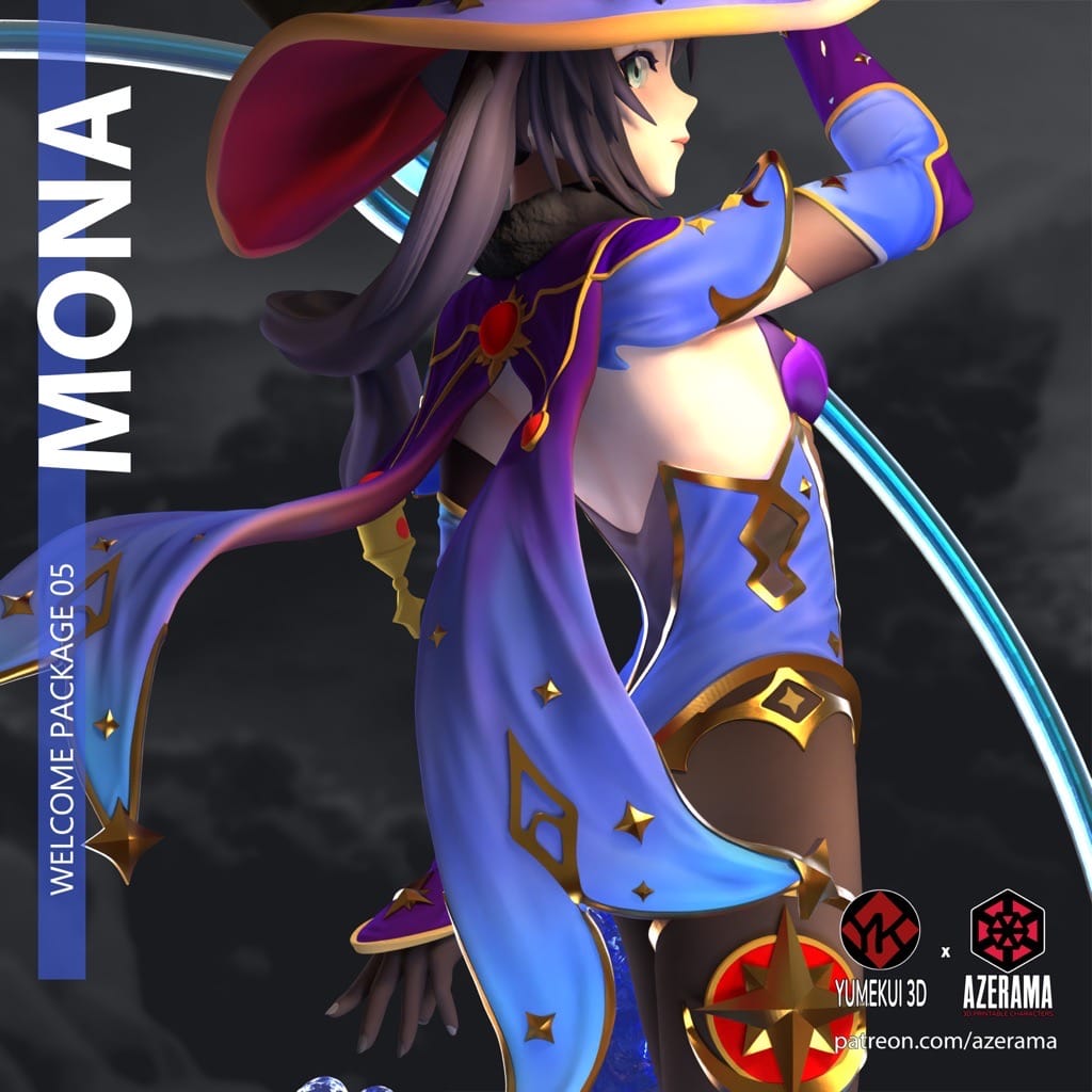 P站图纸印象馆 Azerama 原神 莫娜 Azerama 原神 莫娜