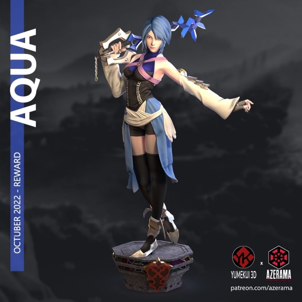 P站图纸印象馆 Azerama 王国之心 阿库娅 Azerama 王国之心 阿库娅