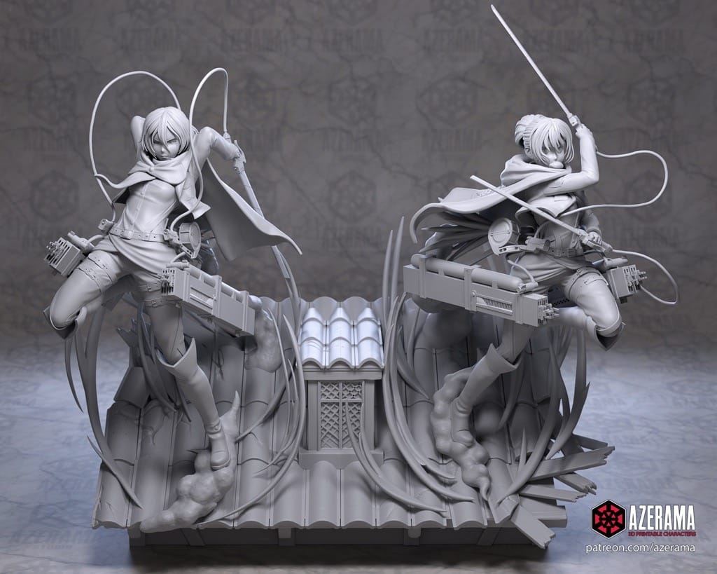 P站图纸印象馆 Azerama 进击的巨人 萨莎·布劳斯 Azerama 进击的巨人 萨莎·布劳斯