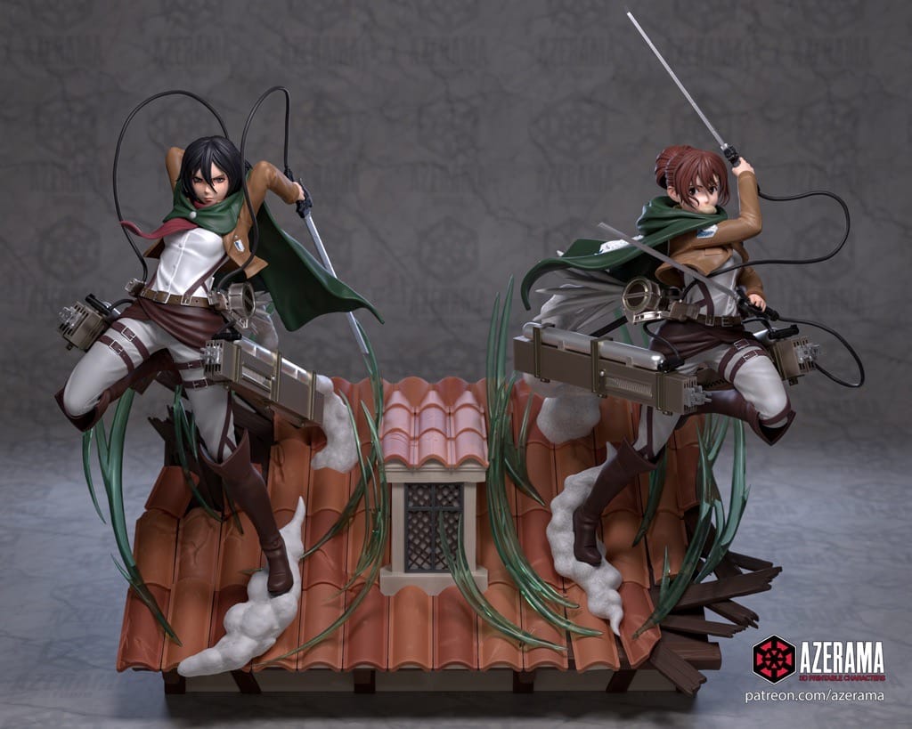 P站图纸印象馆 Azerama 进击的巨人 萨莎·布劳斯 Azerama 进击的巨人 萨莎·布劳斯