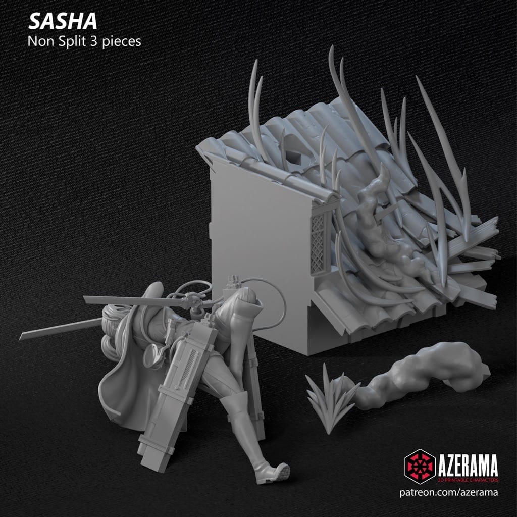 P站图纸印象馆 Azerama 进击的巨人 萨莎·布劳斯 Azerama 进击的巨人 萨莎·布劳斯