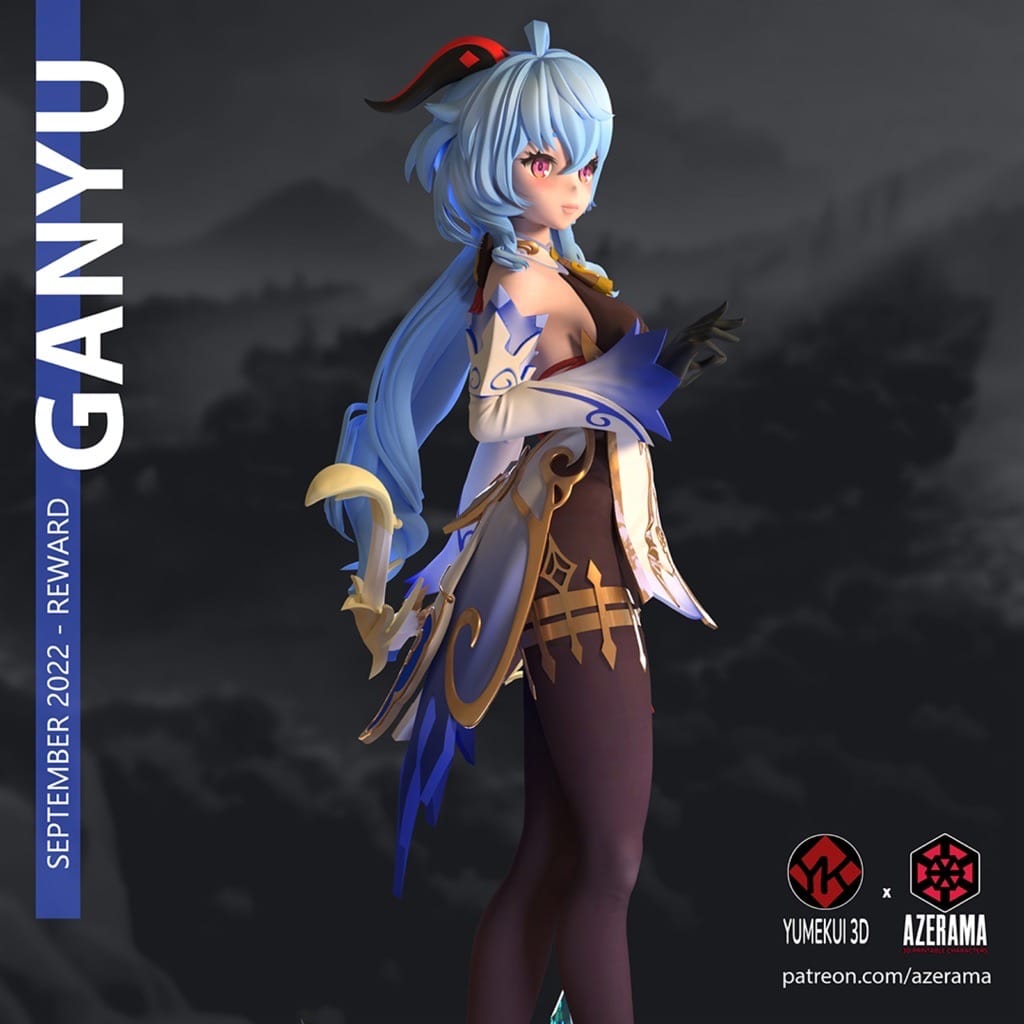 P站图纸印象馆 Azerama 原神 甘雨 Azerama 原神 甘雨