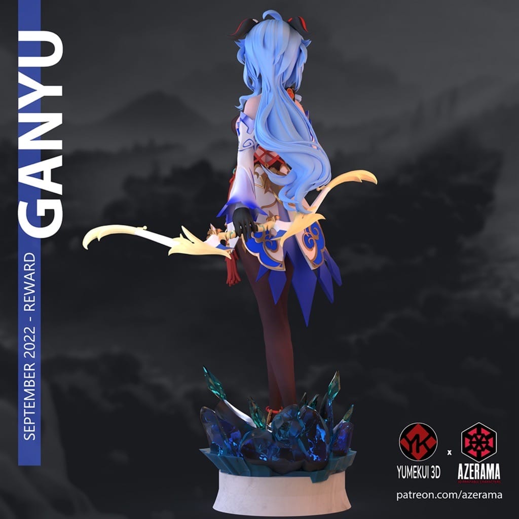 P站图纸印象馆 Azerama 原神 甘雨 Azerama 原神 甘雨