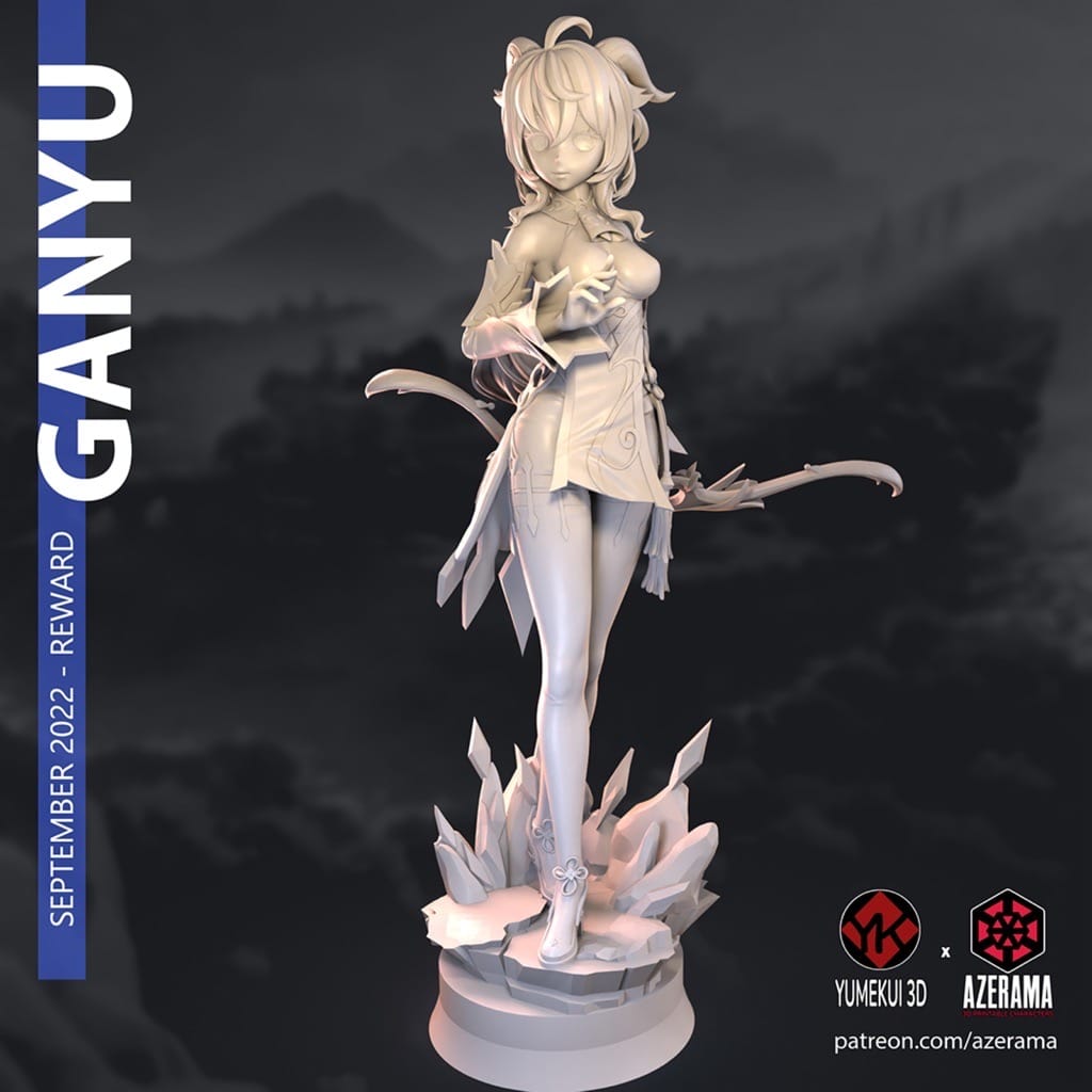 P站图纸印象馆 Azerama 原神 甘雨 Azerama 原神 甘雨