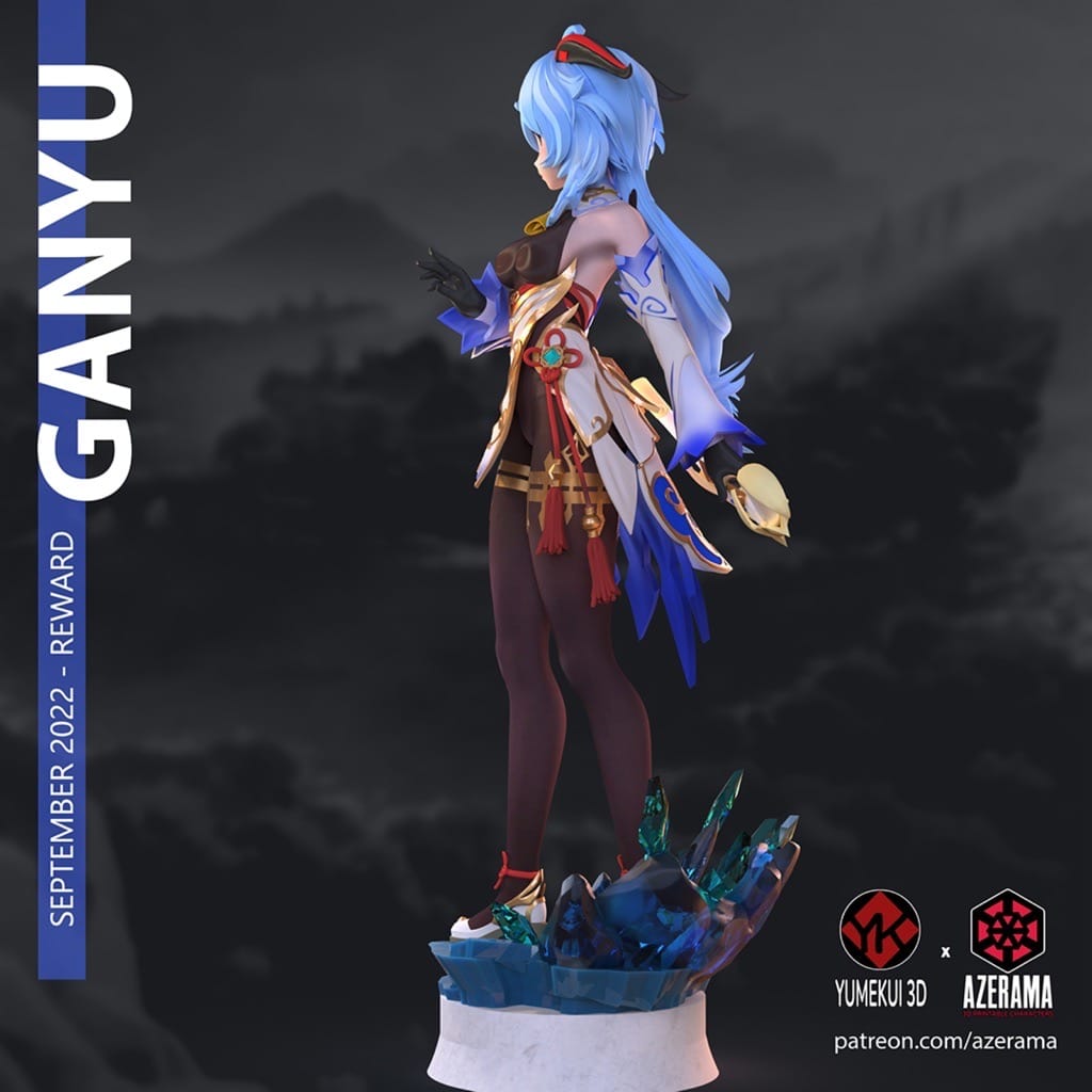 P站图纸印象馆 Azerama 原神 甘雨 Azerama 原神 甘雨