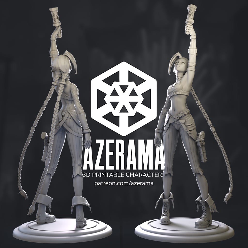 P站图纸印象馆 Azerama 英雄联盟 金克丝 Azerama 英雄联盟 金克丝