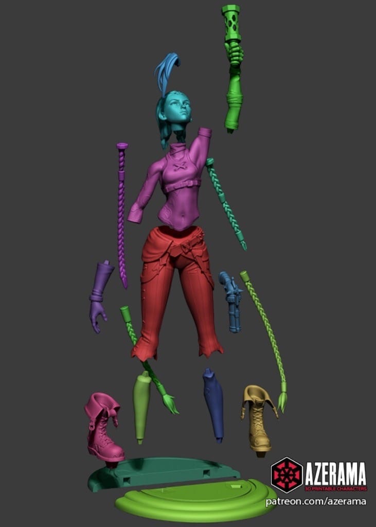 P站图纸印象馆 Azerama 英雄联盟 金克丝 Azerama 英雄联盟 金克丝