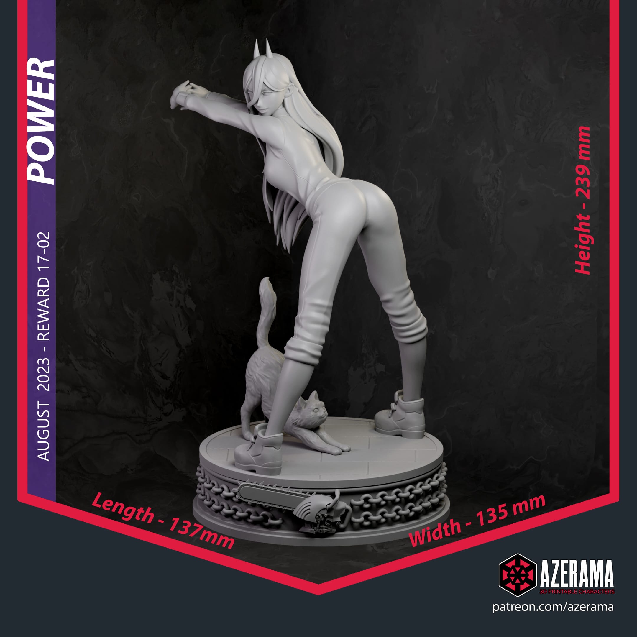 P站图纸印象馆 Azerama 电锯人 帕瓦 Azerama 电锯人 帕瓦